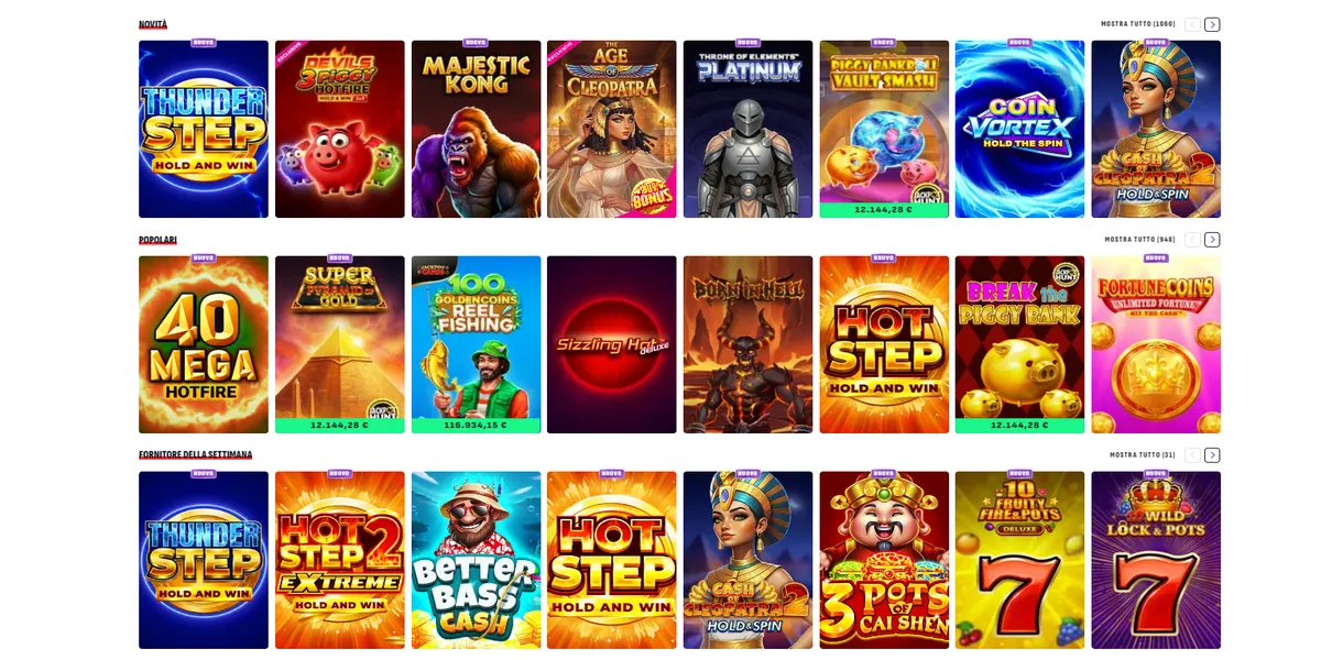 Nuove slot machine e giochi popolari su Bankonbet Casino